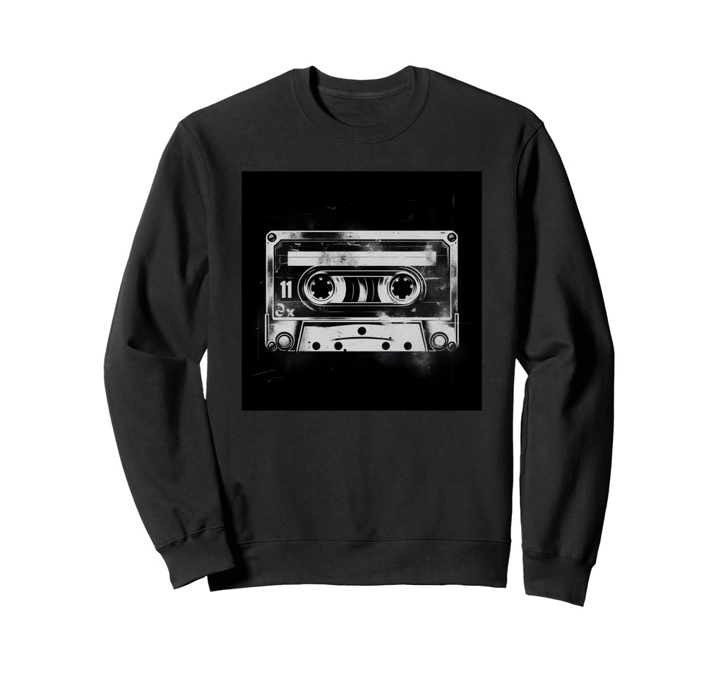 Music Art Music Cassette Tape Pattern Sweatshirt - Custom Art Print Unisex - T-Shirt, Sweatshirt, Hoodie