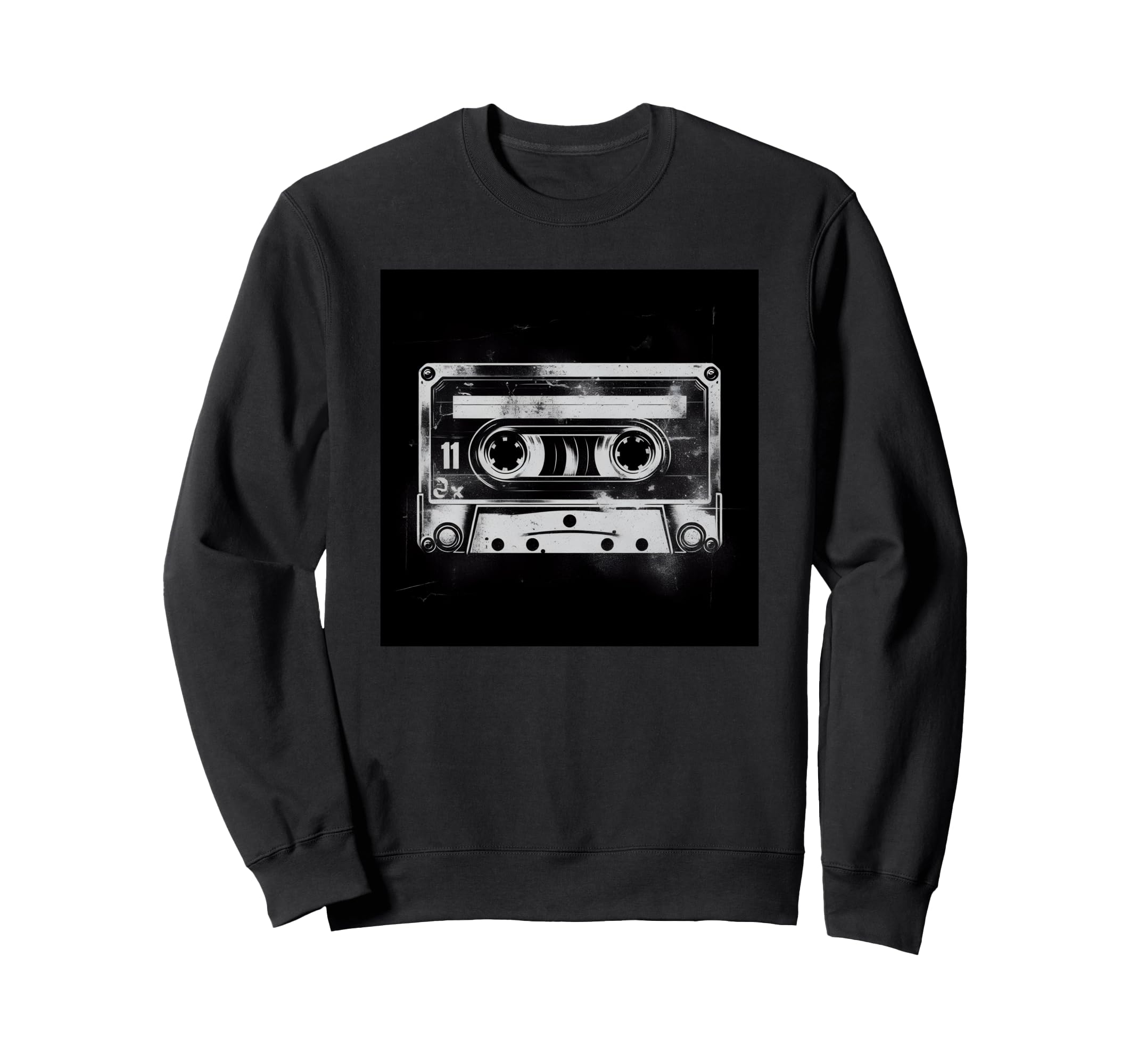 Music Art Music Cassette Tape Pattern Sweatshirt - Custom Art Print Unisex - T-Shirt, Sweatshirt, Hoodie