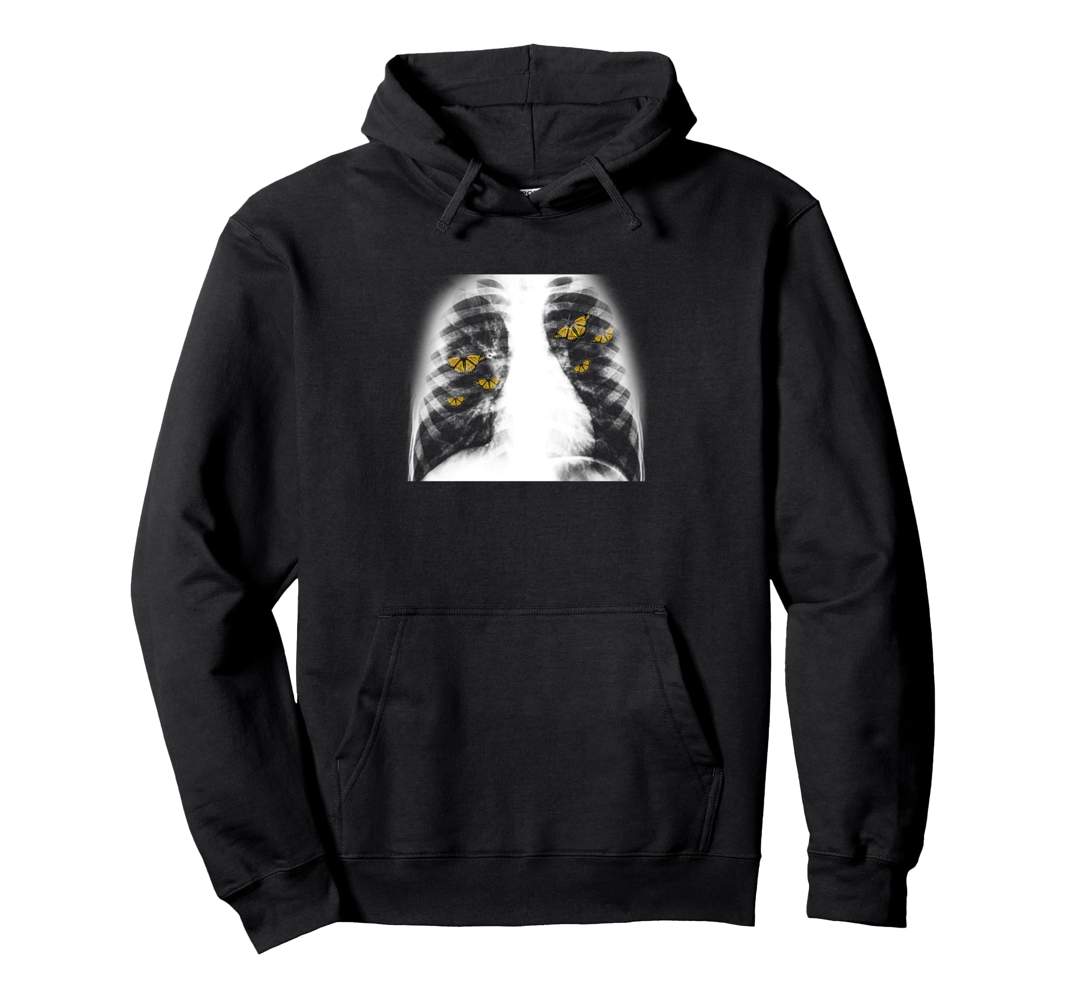Egirl Skeleton Xray Butterfly Harajuku Hoodie - Graphic Print Men Women - T-Shirt, Sweatshirt, Hoodie