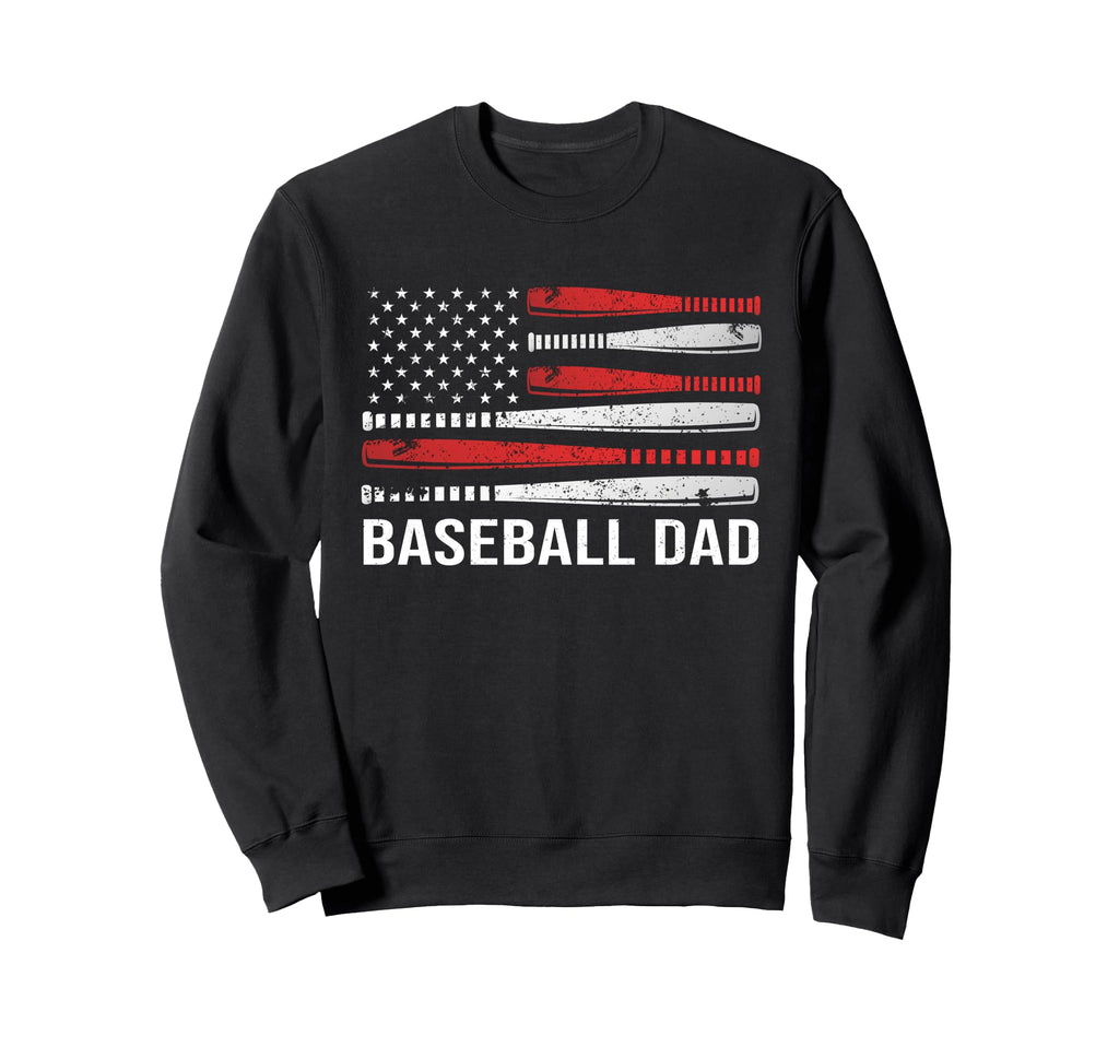 Fathers Day Gift Baseball Dad Hoodie - Trendy Graphic Unisex - T-Shirt, Sweatshirt, Hoodie