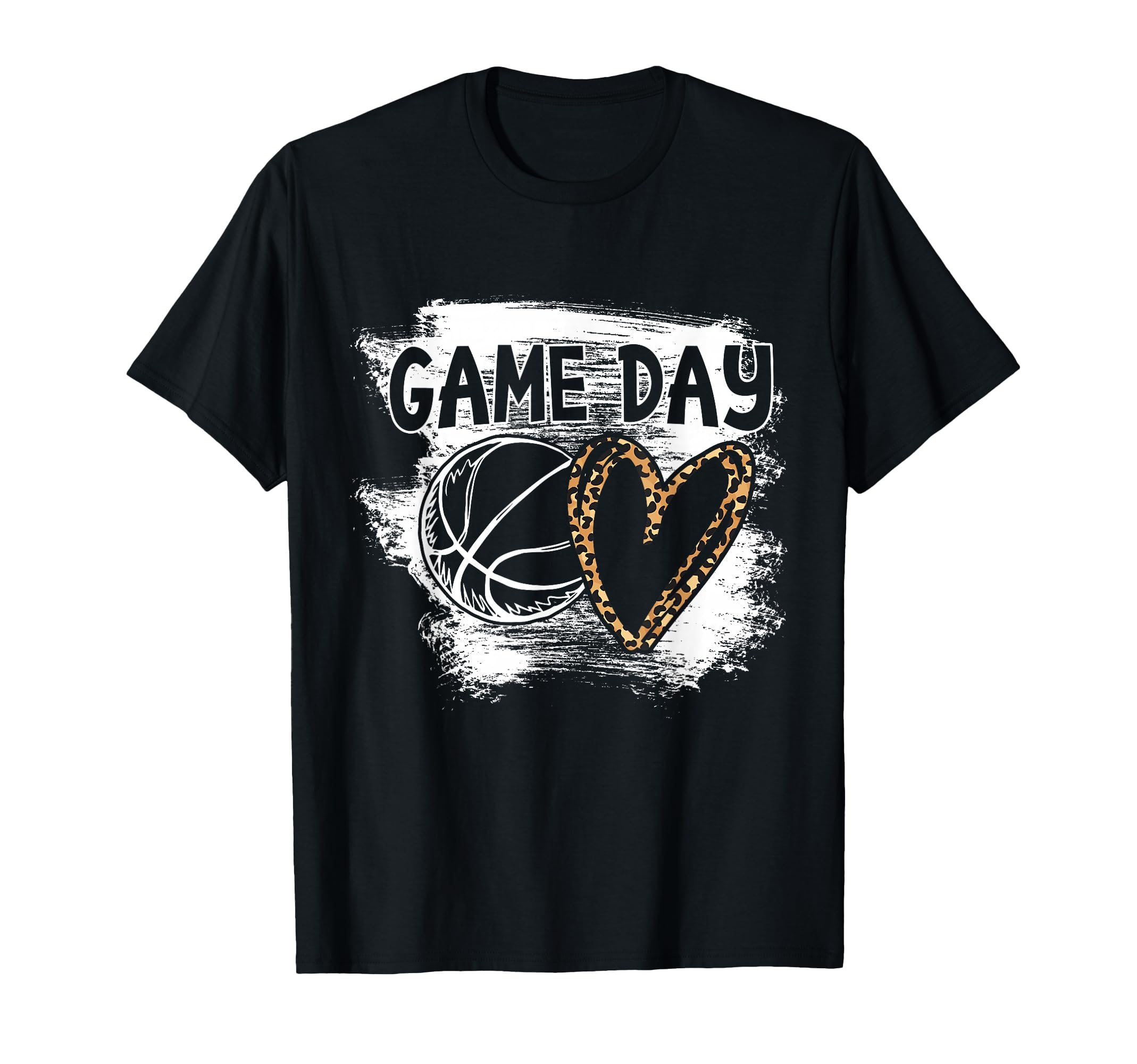 Basketball Player Game Day Leopard Cheetah T-Shirt - Unique Graphic Unisex - T-Shirt, Sweatshirt, Hoodie