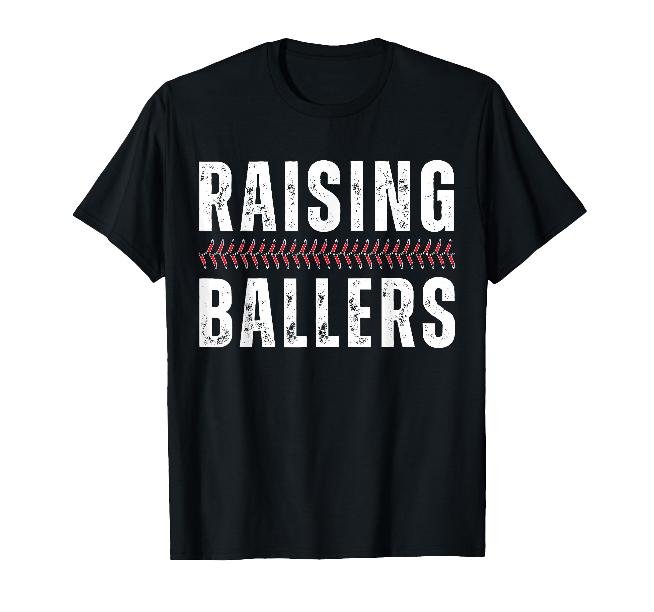 Raising Ballers Funny Baseball Game T-Shirt - Minimalist Print Men Women - T-Shirt, Sweatshirt, Hoodie