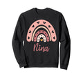 Nina Birthday Rainbow Boho Nina Sweatshirt - Minimalist Print Men Women - T-Shirt, Sweatshirt, Hoodie