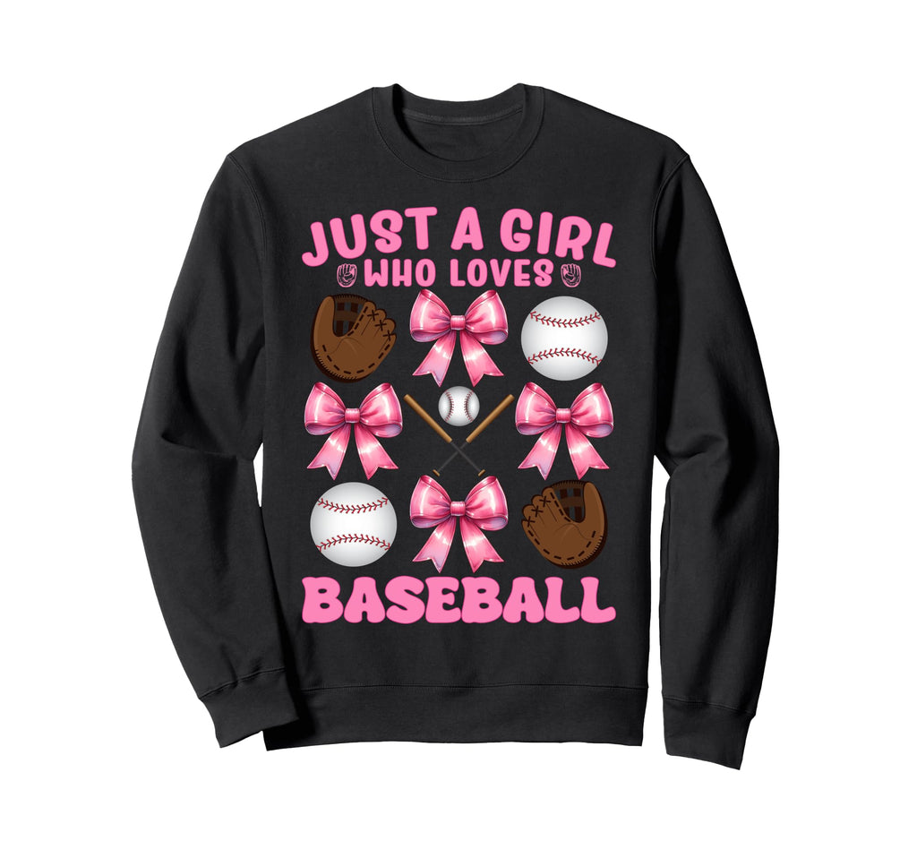 Just Who Loves Baseball Mom Sweatshirt - Minimalist Print for Adults - T-Shirt, Sweatshirt, Hoodie