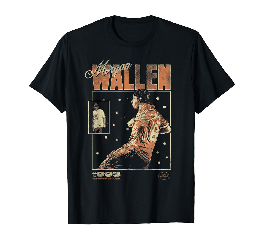 Morgan Wallen Baseball Card T-Shirt - Casual Everyday Wear Unisex - T-Shirt, Sweatshirt, Hoodie