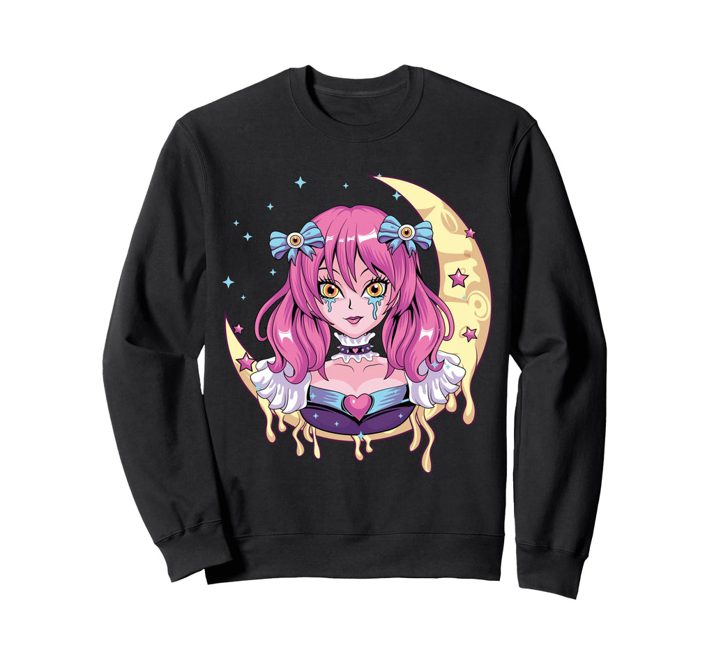 Pastel Goth Anime Vaporwave Sad Sweatshirt - Custom Art Print Men Women - T-Shirt, Sweatshirt, Hoodie
