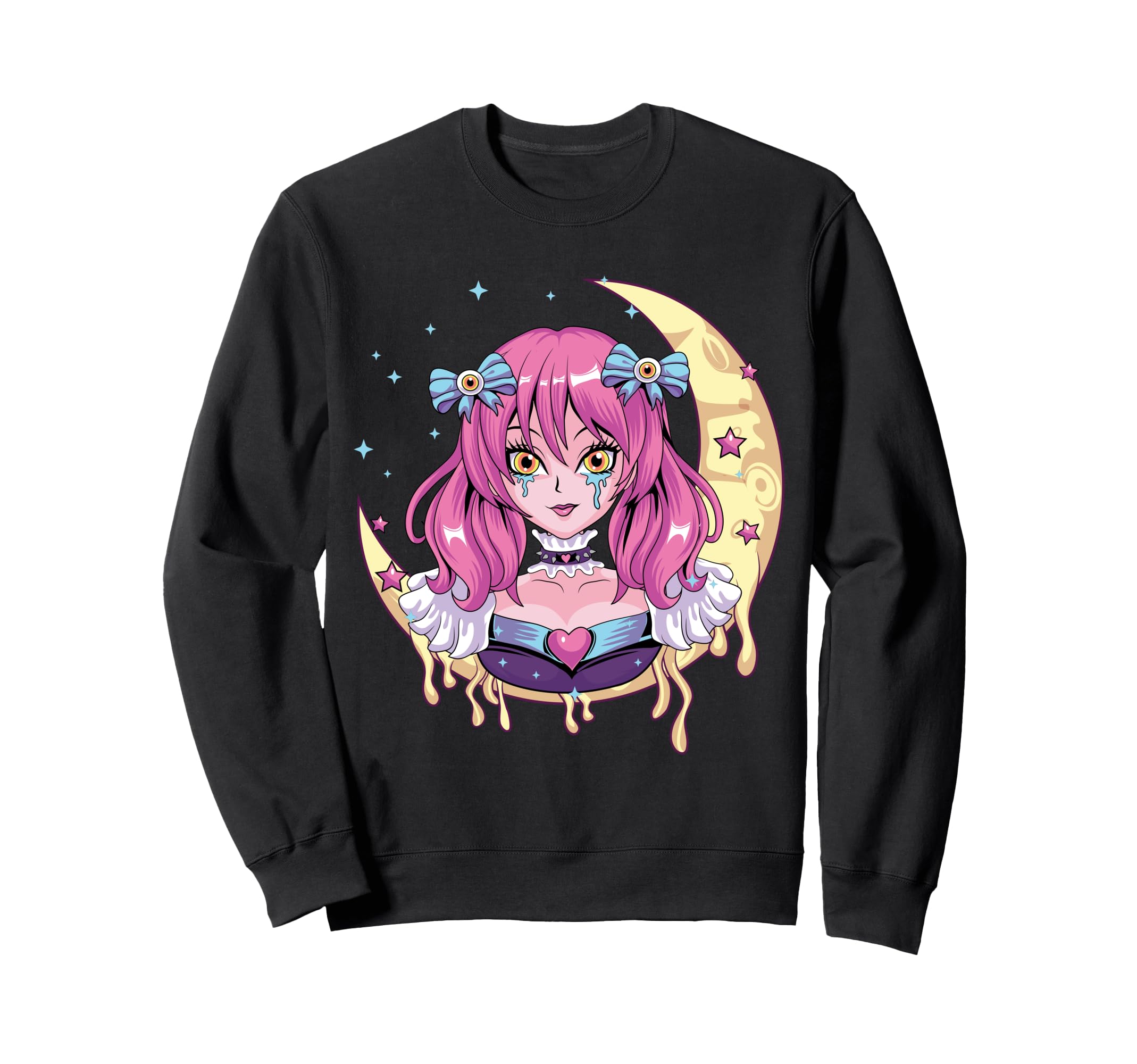Pastel Goth Anime Vaporwave Sad Sweatshirt - Custom Art Print Men Women - T-Shirt, Sweatshirt, Hoodie