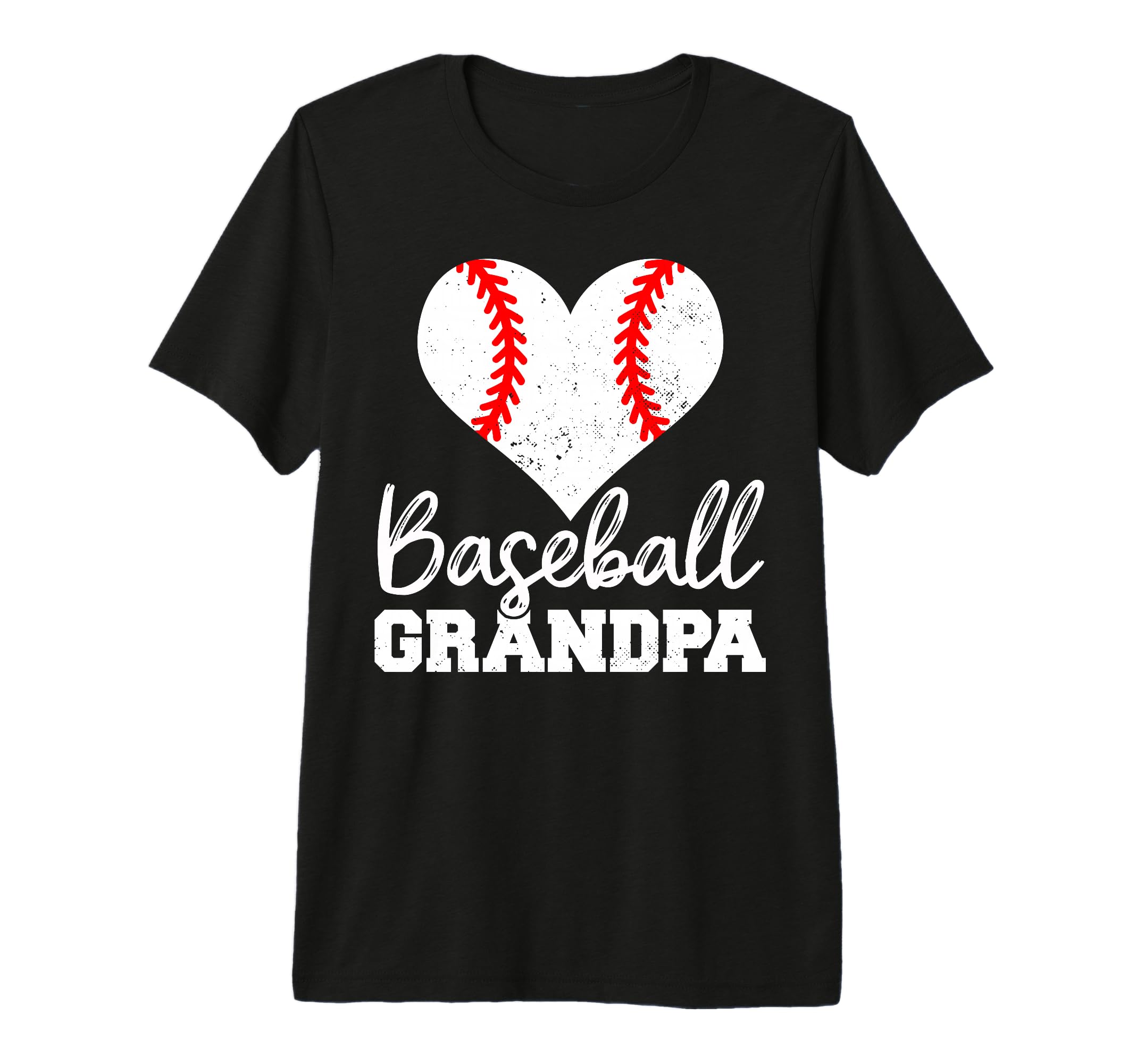 Mens Baseball Grandpa Heart Funny T-Shirt - Fun Novelty Design Men Women - T-Shirt, Sweatshirt, Hoodie