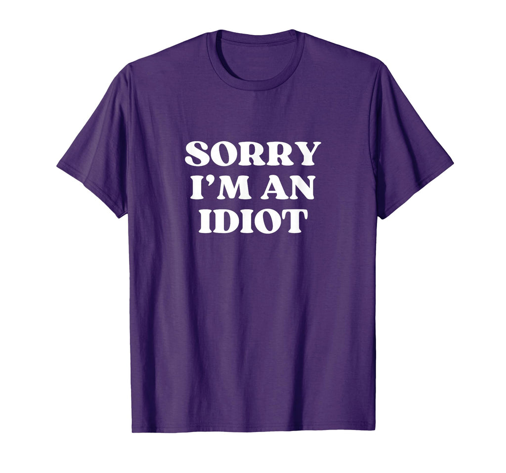 Sorry Im Idiot Y2K Aesthetic Trendy T-Shirt - Aesthetic Graphic Men Women - T-Shirt, Sweatshirt, Hoodie