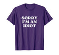 Sorry Im Idiot Y2K Aesthetic Trendy T-Shirt - Aesthetic Graphic Men Women - T-Shirt, Sweatshirt, Hoodie