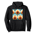 70S Wallpaper Flowers Floral Pattern Hoodie - Trendy Graphic for Adults - T-Shirt, Sweatshirt, Hoodie
