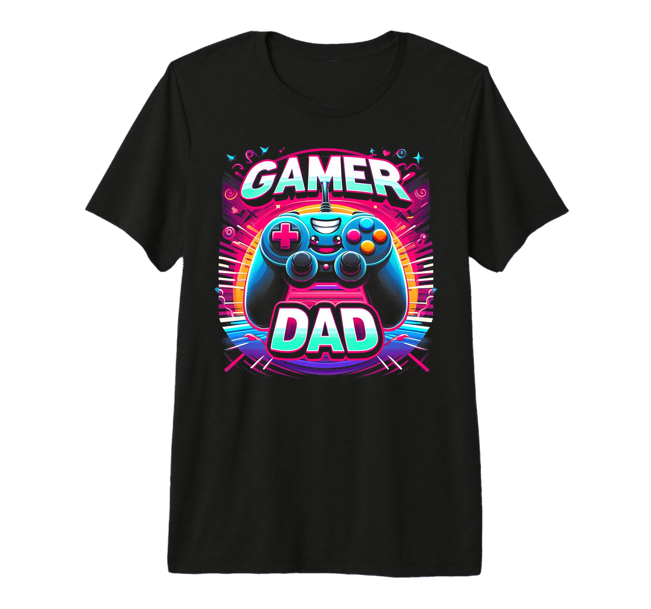 Gamer Dad Game Controller Gaming T-Shirt - Casual Everyday Wear Unisex - T-Shirt, Sweatshirt, Hoodie