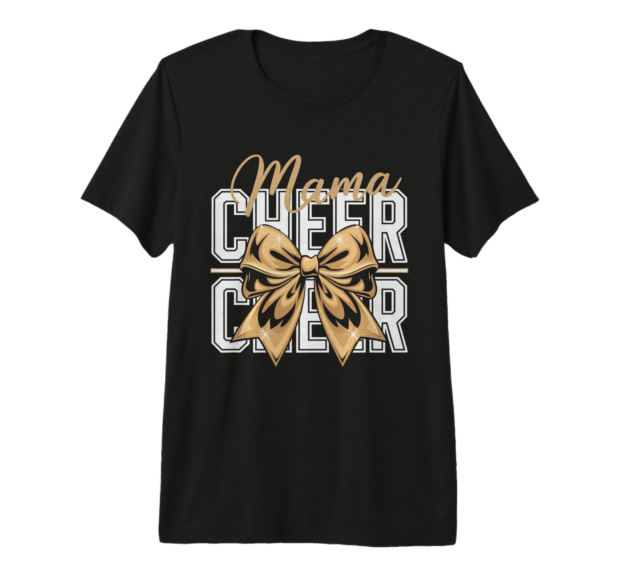 Cheer Mom Mother Bow Cheerleader Game T-Shirt - Novelty Apparel Men Women - T-Shirt, Sweatshirt, Hoodie