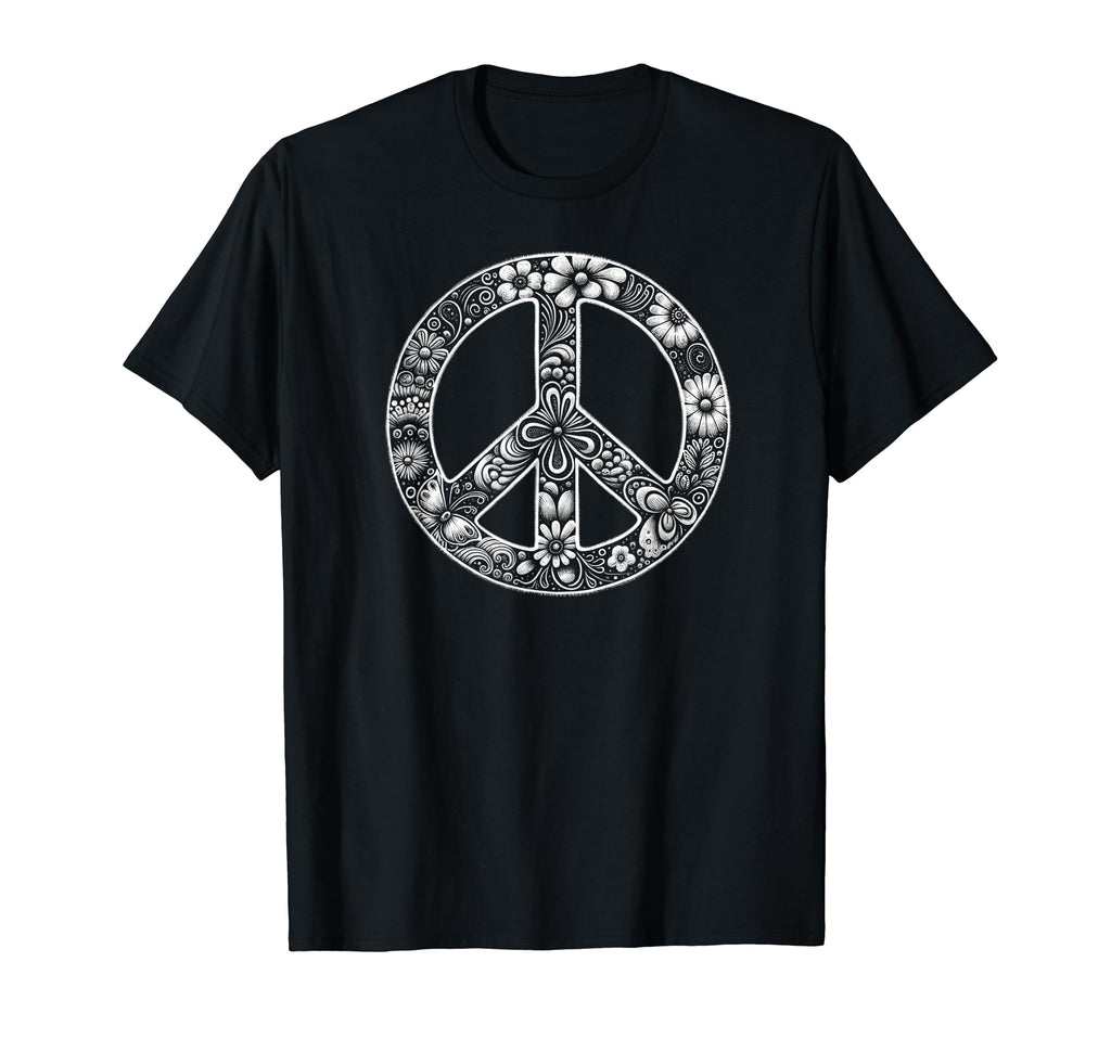 60S 70S Peace Love And Groovy T-Shirt - Aesthetic Graphic for Adults - T-Shirt, Sweatshirt, Hoodie
