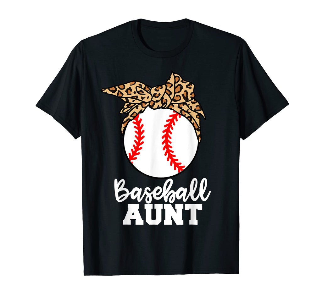 Baseball Aunt Funny Leopard Aunt T-Shirt - Streetwear Style for Adults - T-Shirt, Sweatshirt, Hoodie