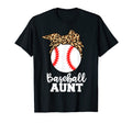 Baseball Aunt Funny Leopard Aunt T-Shirt - Streetwear Style for Adults - T-Shirt, Sweatshirt, Hoodie