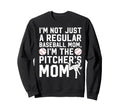 Im Baseball Pitcher Mom Baseball Sweatshirt - Minimalist Print for Adults - T-Shirt, Sweatshirt, Hoodie