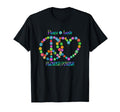 Peace Love Flower Power T-Shirt - Minimalist Print Men Women - T-Shirt, Sweatshirt, Hoodie