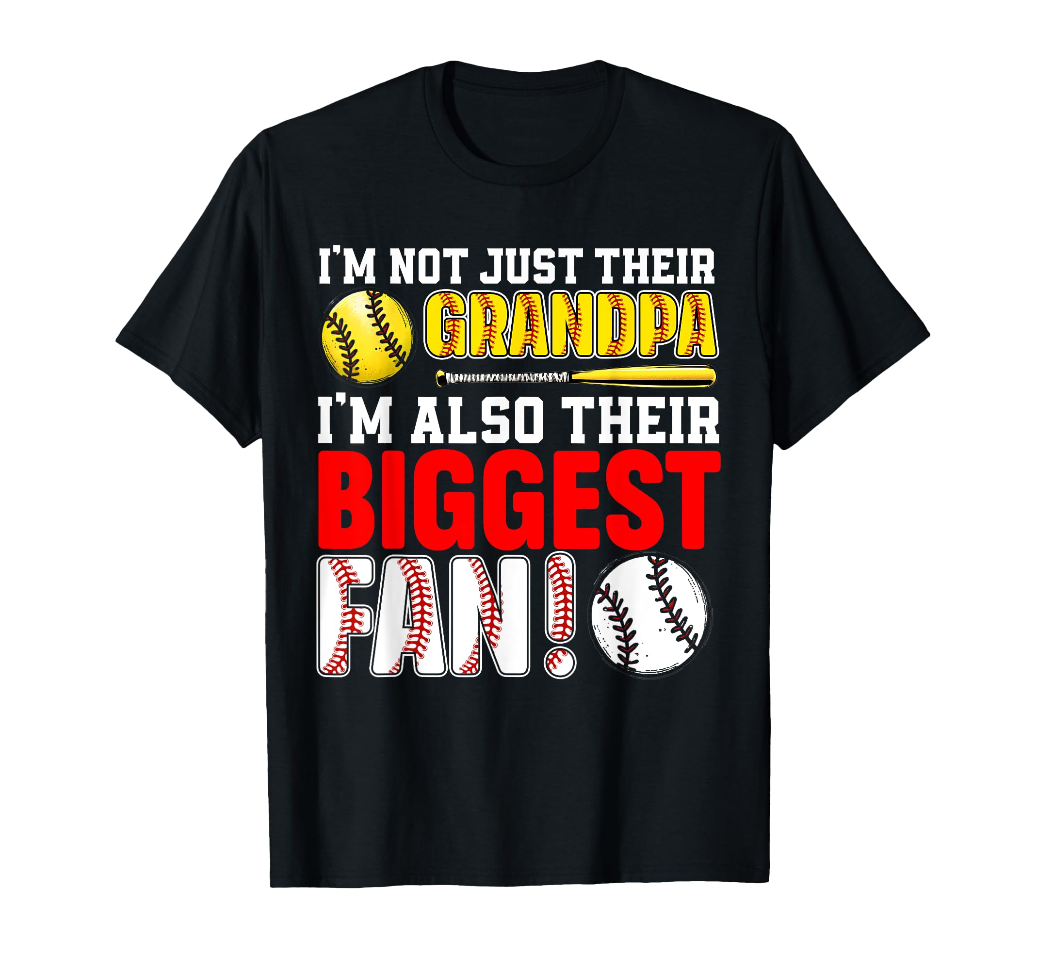 Their Biggest Fan Baseball Softball T-Shirt - Novelty Apparel Unisex - T-Shirt, Sweatshirt, Hoodie