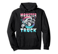 Vaporwave Aesthetic Monster Truck Hoodie - Novelty Apparel Men Women - T-Shirt, Sweatshirt, Hoodie