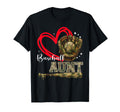 Baseball Aunt Camo Heart Auntie Pride T-Shirt - Novelty Apparel Unisex - T-Shirt, Sweatshirt, Hoodie