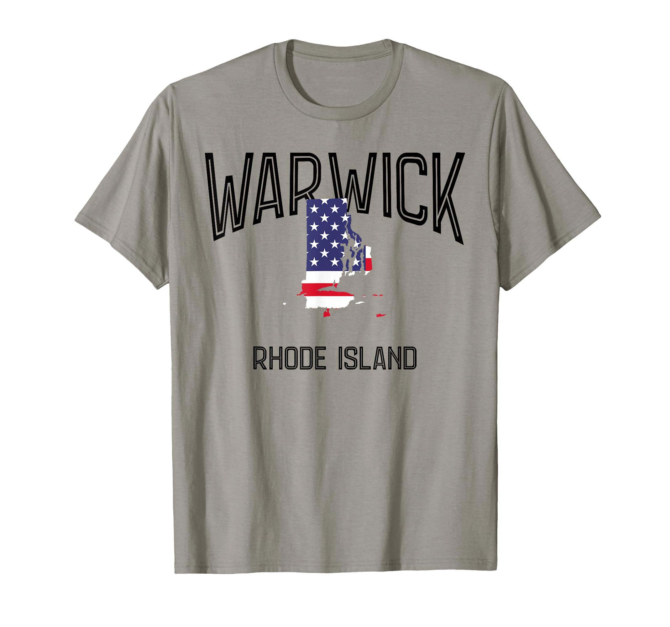 Warwick Rhode Island Ri Throwback Usa T-Shirt - Novelty Apparel for Adults - T-Shirt, Sweatshirt, Hoodie