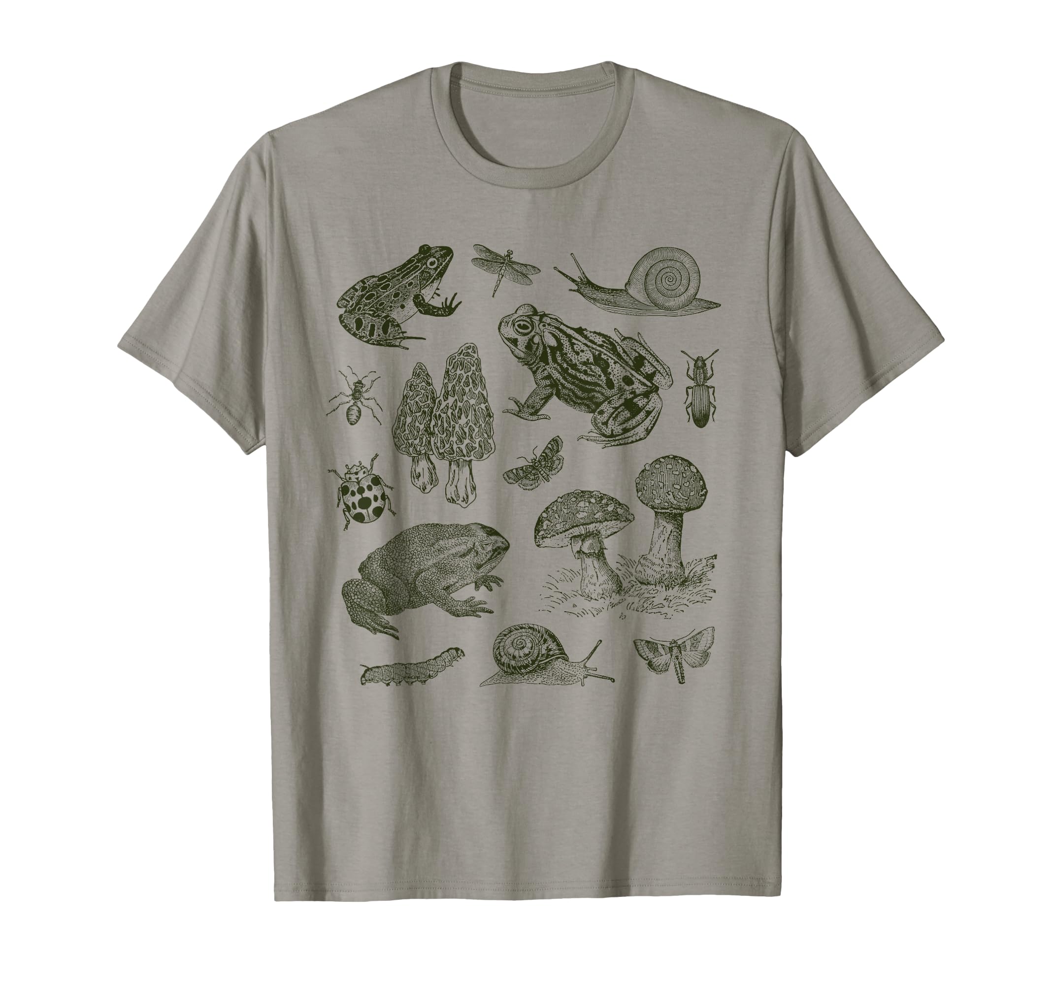 Frog Mushroom 90S Dark Academia T-Shirt - Streetwear Style Unisex - T-Shirt, Sweatshirt, Hoodie