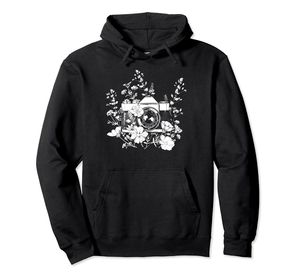 Photographer Camera Flowers Photography Hoodie - Graphic Print for Adults - T-Shirt, Sweatshirt, Hoodie