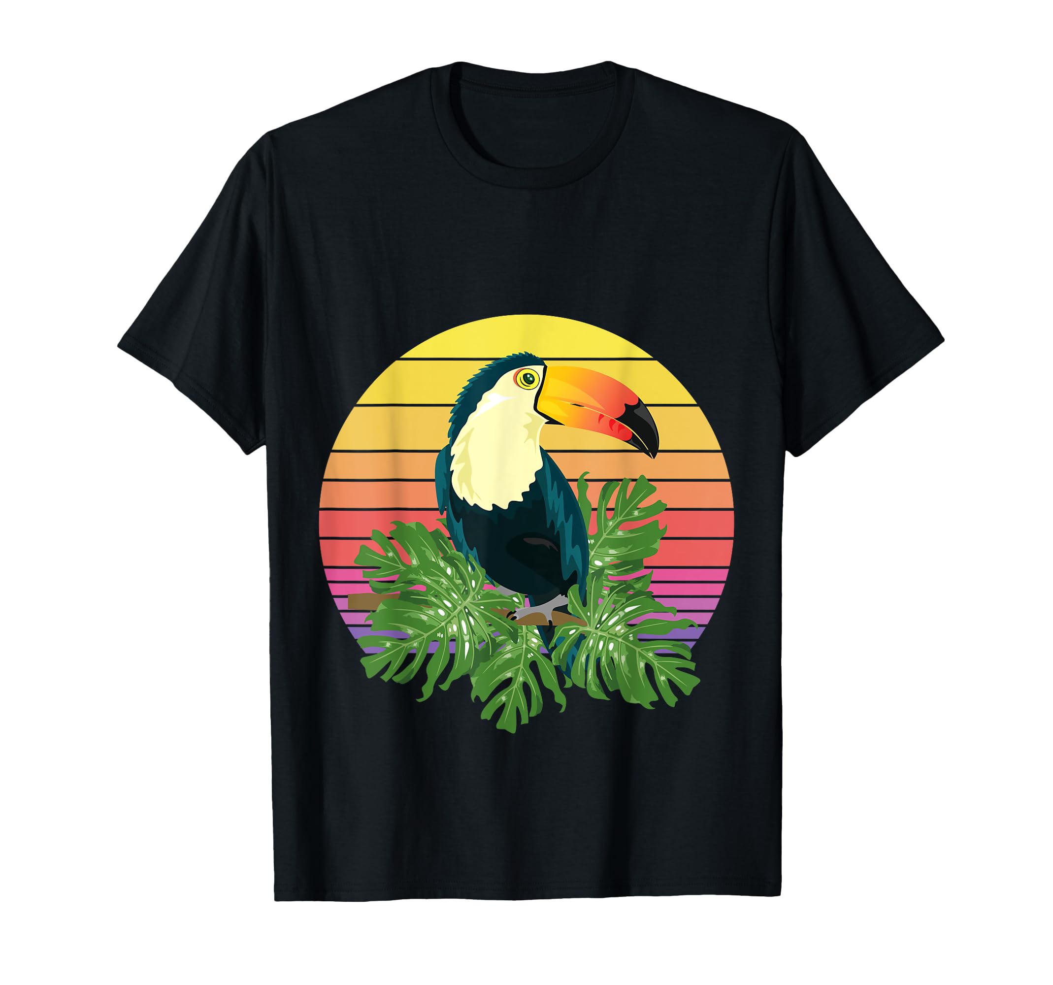 Tropical Bird Sunset Toucan T-Shirt - Streetwear Style for Adults - T-Shirt, Sweatshirt, Hoodie