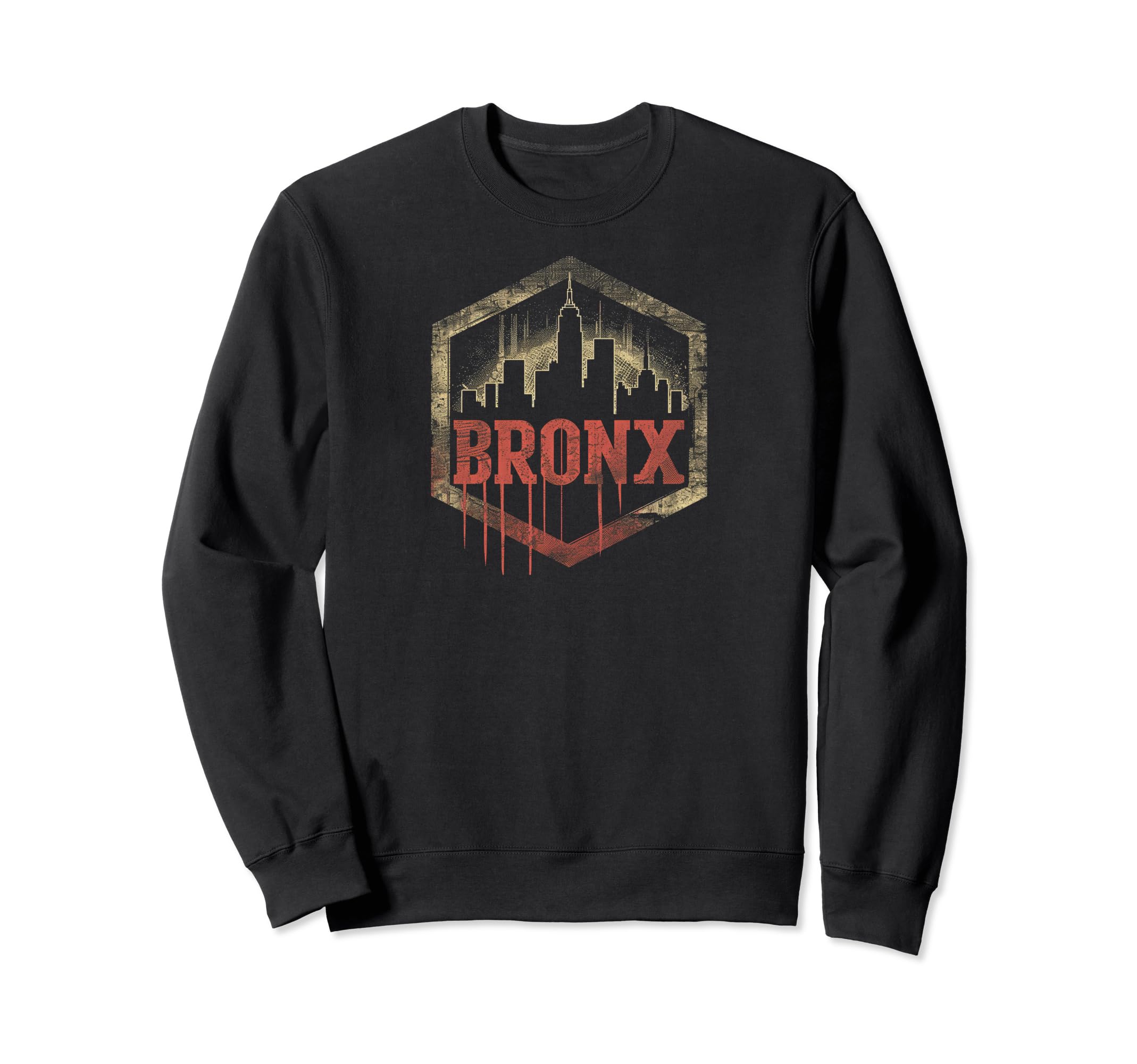Bronx Grit 90S Grunge Urbandecay Mens Sweatshirt - Graphic Print for Adults - T-Shirt, Sweatshirt, Hoodie