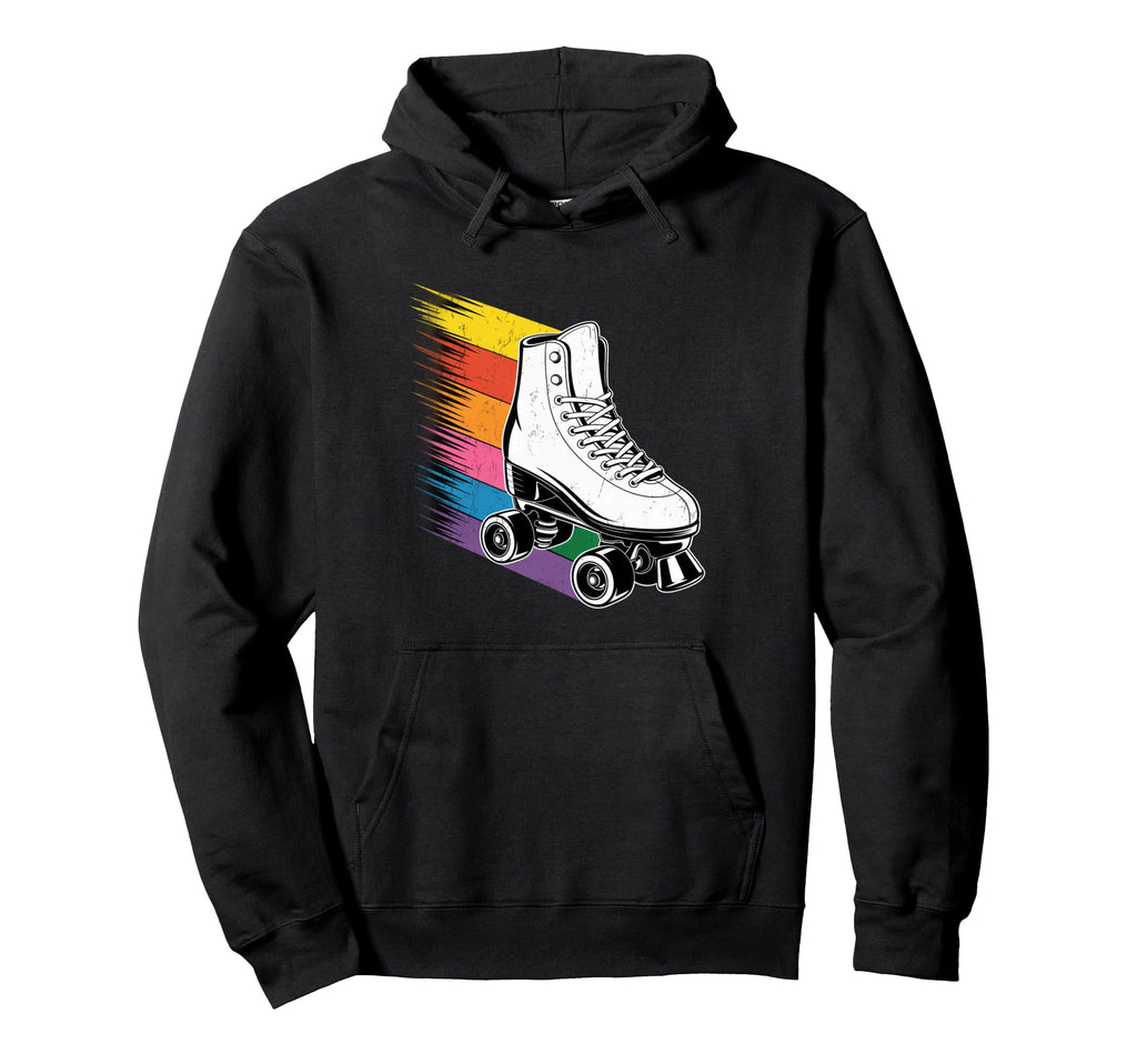 Roller Skate Shoes Rainbow Roller Hoodie - Custom Art Print for Adults - T-Shirt, Sweatshirt, Hoodie