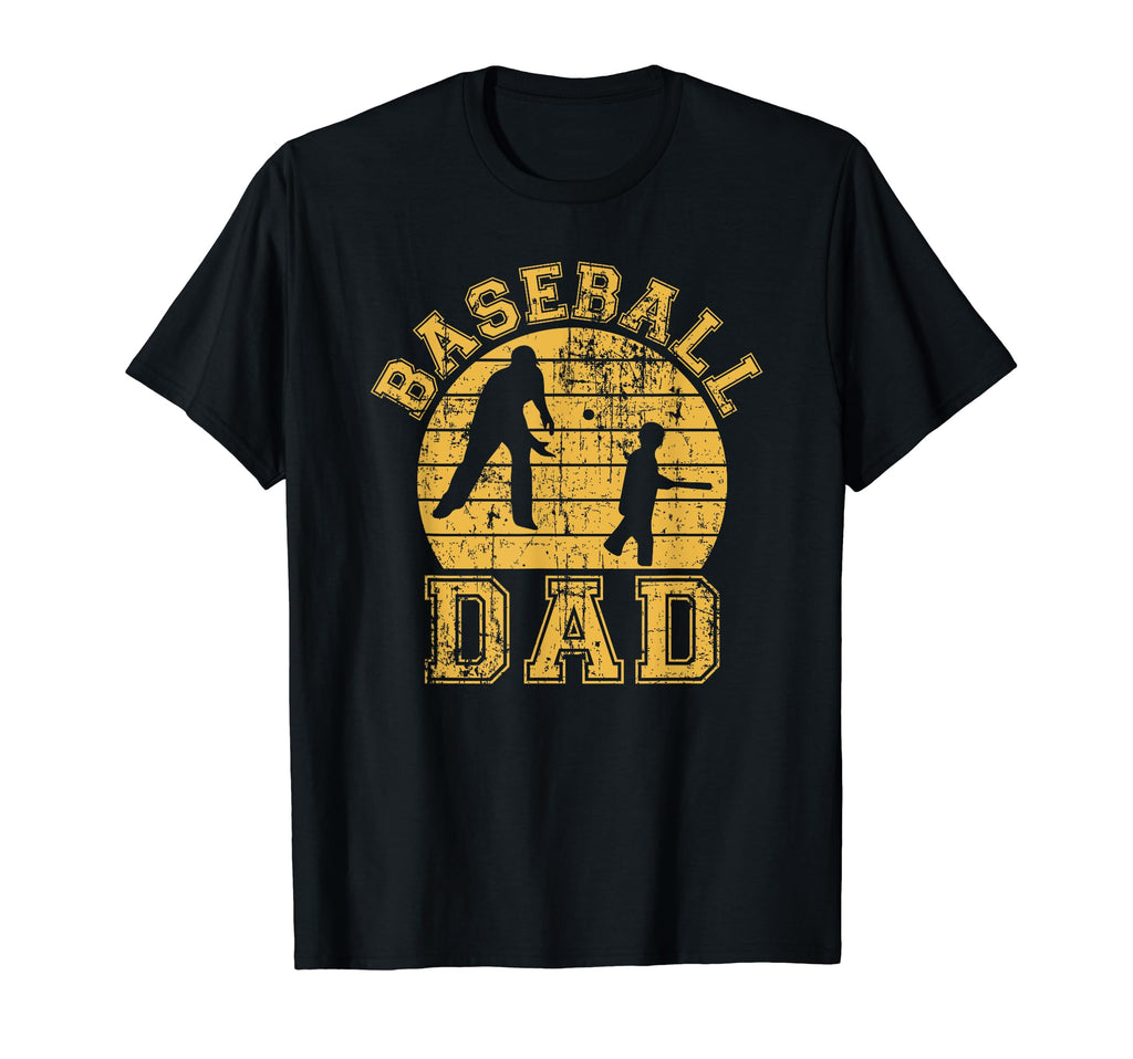 Baseball Dad Father Son Proud Daddy Papa T-Shirt - Custom Art Print Unisex - T-Shirt, Sweatshirt, Hoodie