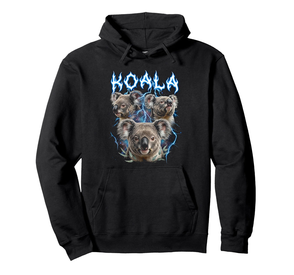 Koala 90S Heavy Metal Koala Animal Hoodie - Custom Art Print for Adults - T-Shirt, Sweatshirt, Hoodie