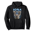 Koala 90S Heavy Metal Koala Animal Hoodie - Custom Art Print for Adults - T-Shirt, Sweatshirt, Hoodie
