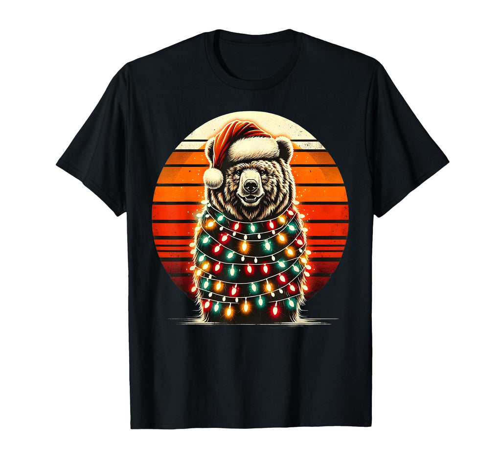 Bear Front Distressed Sunset T-Shirt - Custom Art Print Unisex - T-Shirt, Sweatshirt, Hoodie