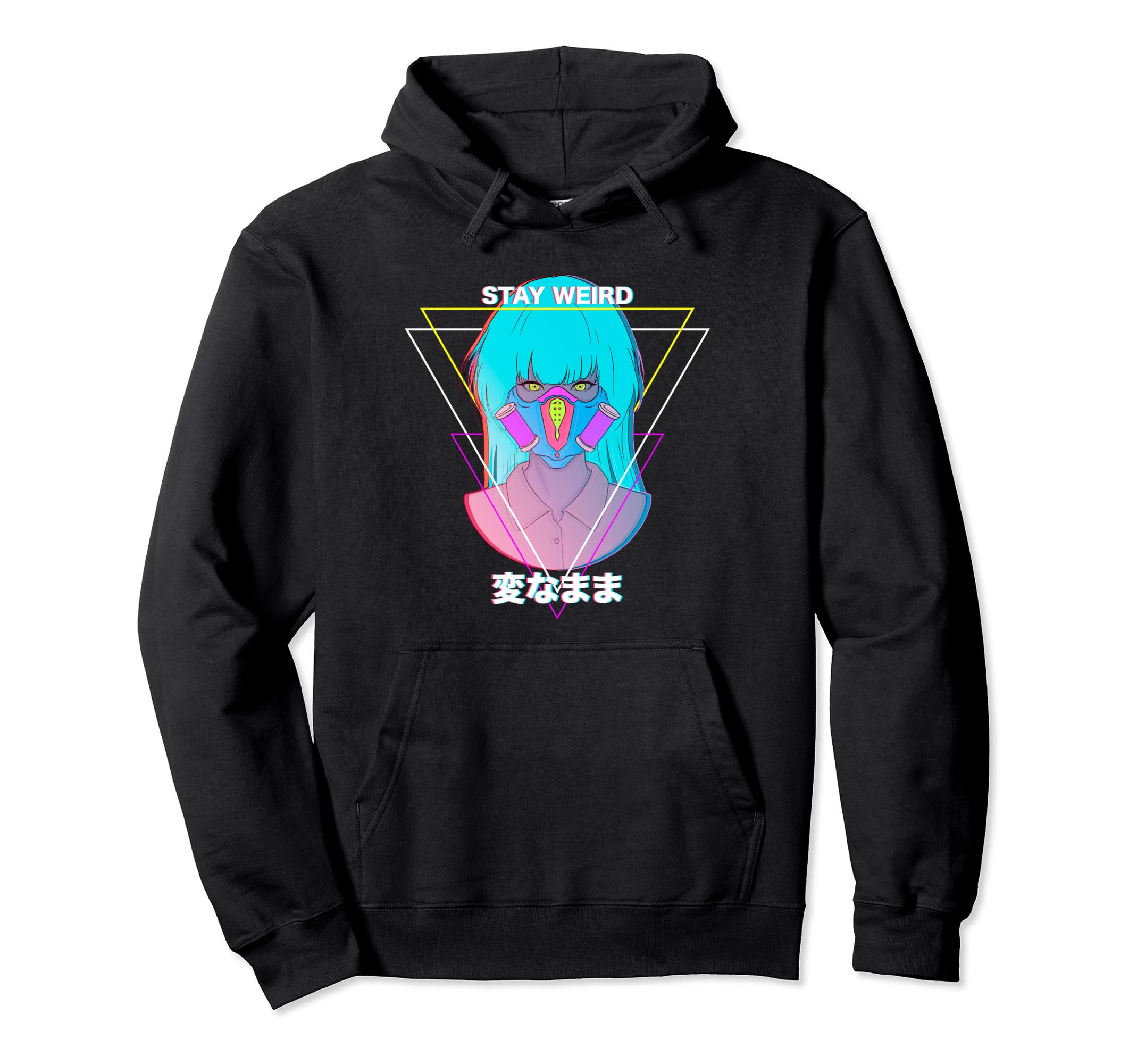Stay Weird Pastel Goth Vaporwave Hoodie - Unique Graphic for Adults - T-Shirt, Sweatshirt, Hoodie