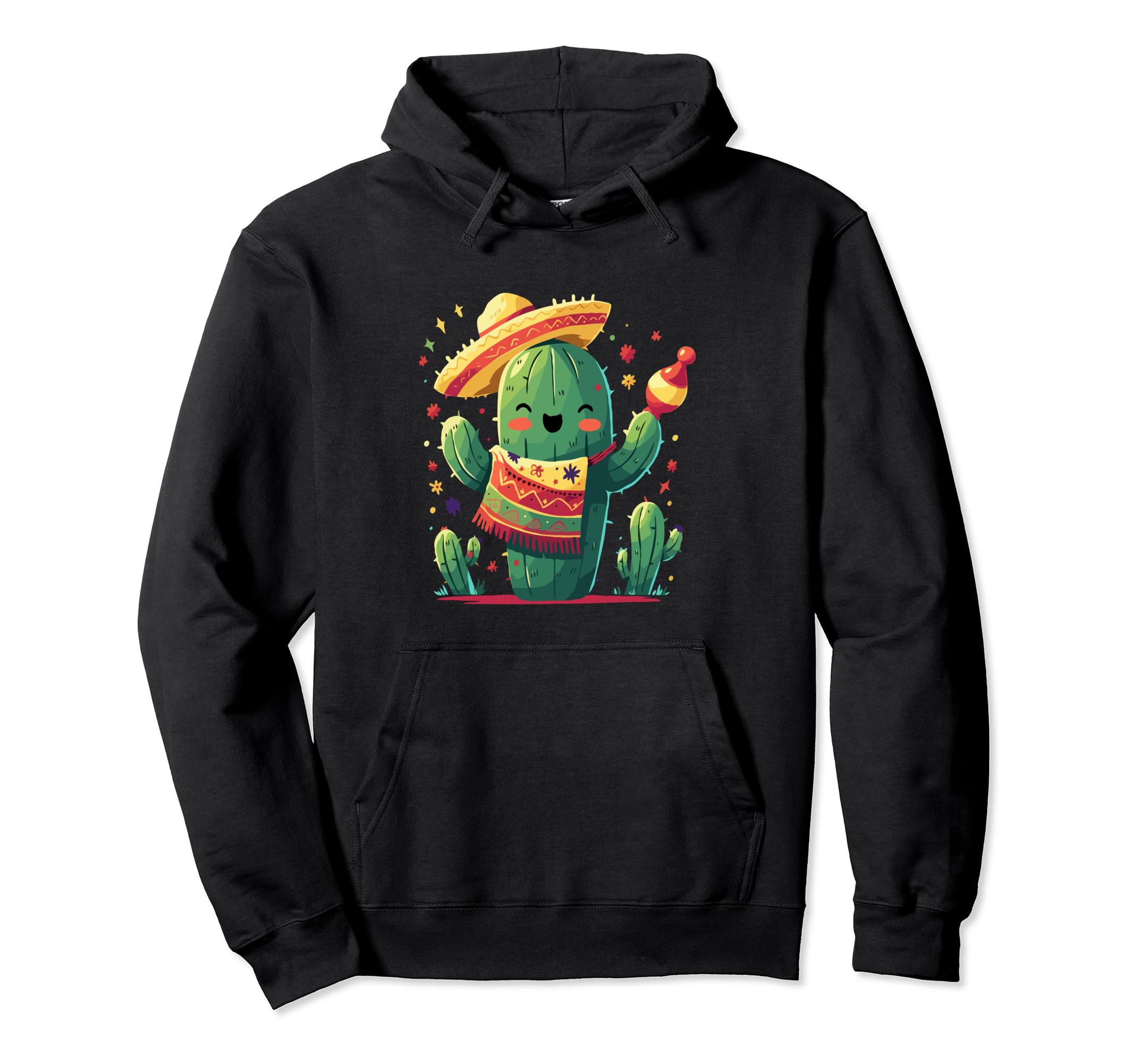 Cactus Serape Succulent Plant Cacti Hoodie - Streetwear Style Men Women - T-Shirt, Sweatshirt, Hoodie