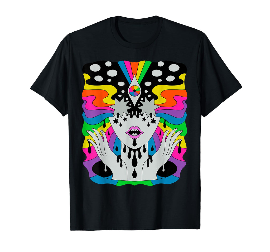 Colorful Psychedelic Trippy Abstract T-Shirt - Custom Art Print Unisex - T-Shirt, Sweatshirt, Hoodie