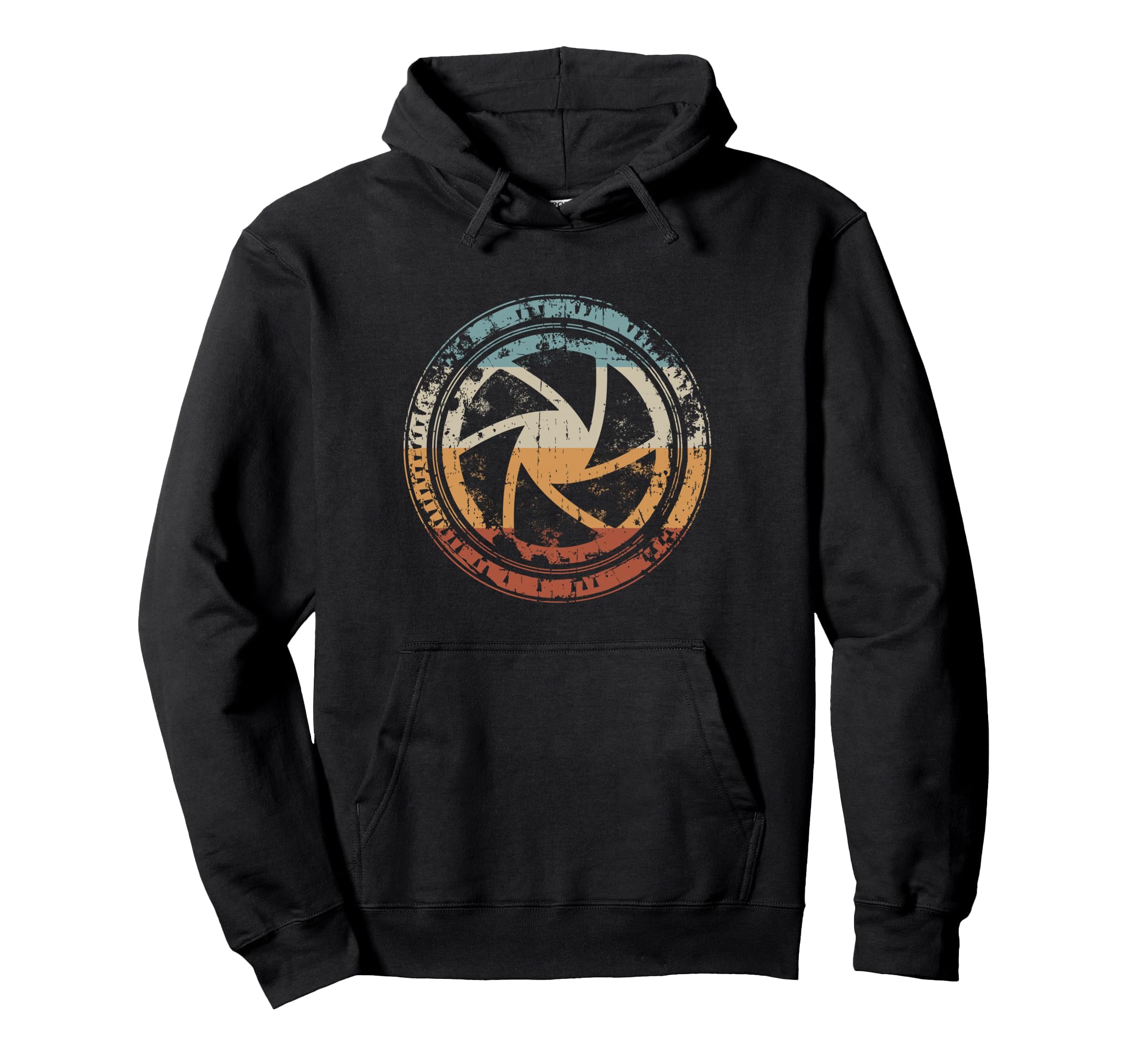 Camera Lens Aperture Iris Icon Hoodie - Minimalist Print Men Women - T-Shirt, Sweatshirt, Hoodie