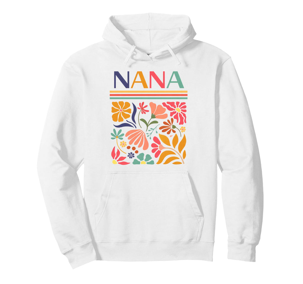 Nana Boho Floral Folk Art Flowers Hoodie - Streetwear Style Unisex - T-Shirt, Sweatshirt, Hoodie
