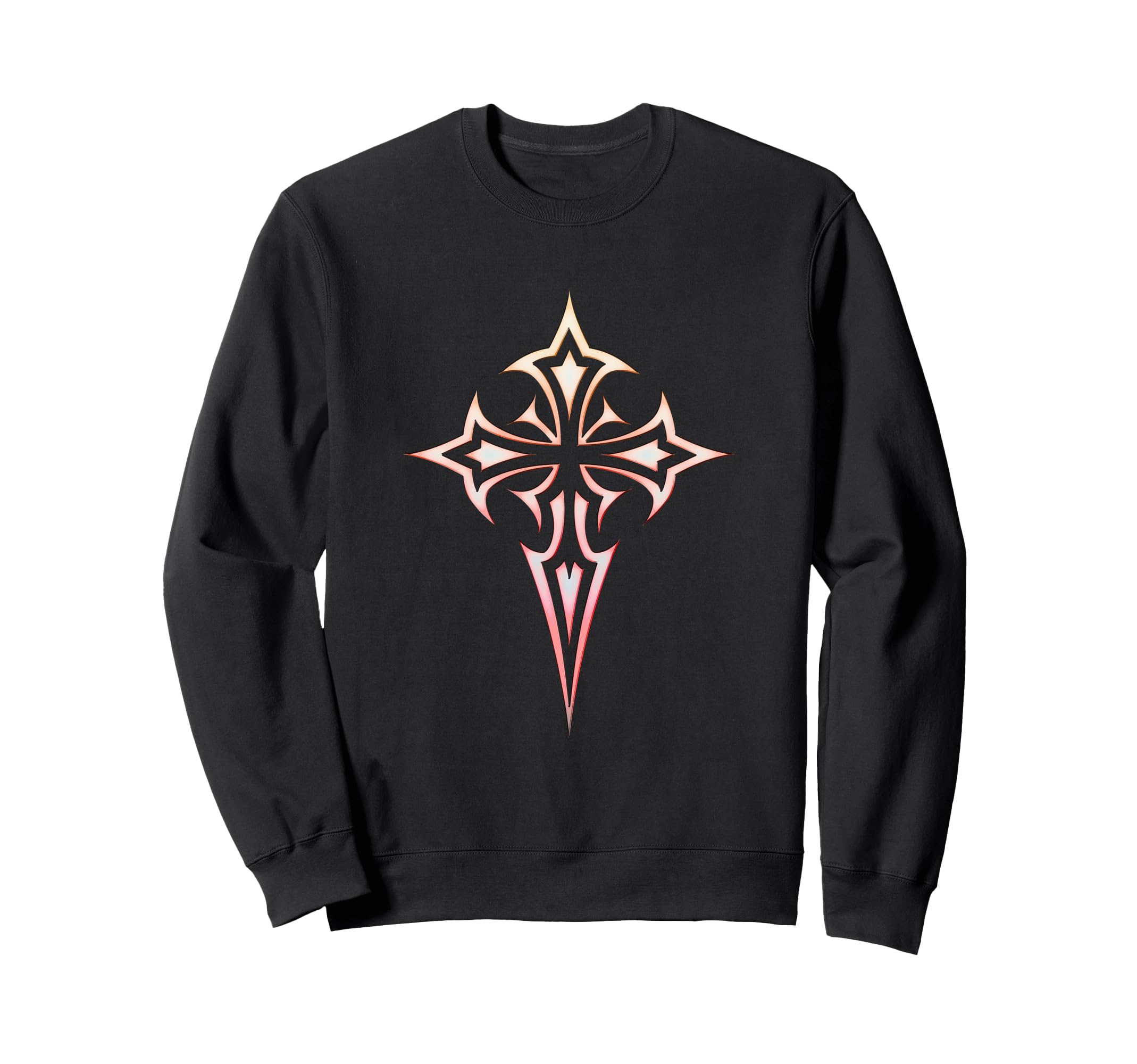Gothic Cross Y2K Alt Aesthetic Emo Sweatshirt - Custom Art Print for Adults - T-Shirt, Sweatshirt, Hoodie