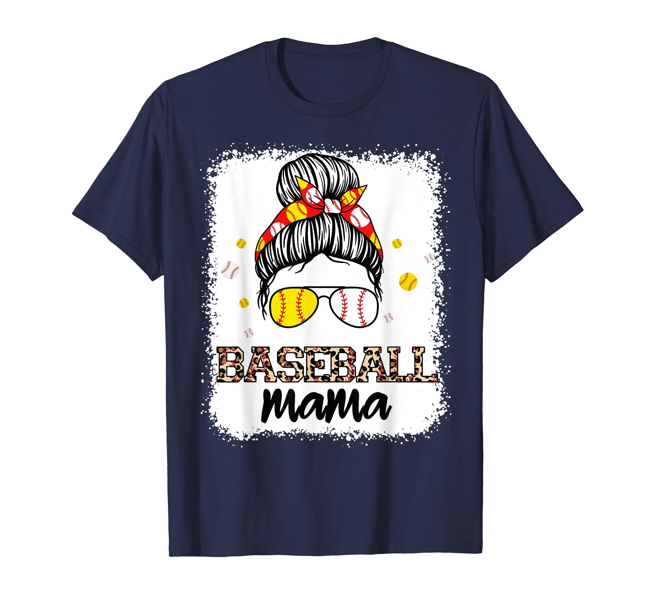 Baseball Mama Funny Mom Grandma T-Shirt - Custom Art Print Men Women - T-Shirt, Sweatshirt, Hoodie