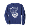 Floral Boho Butterfly Daisy Flower Sweatshirt - Trendy Graphic Unisex - T-Shirt, Sweatshirt, Hoodie
