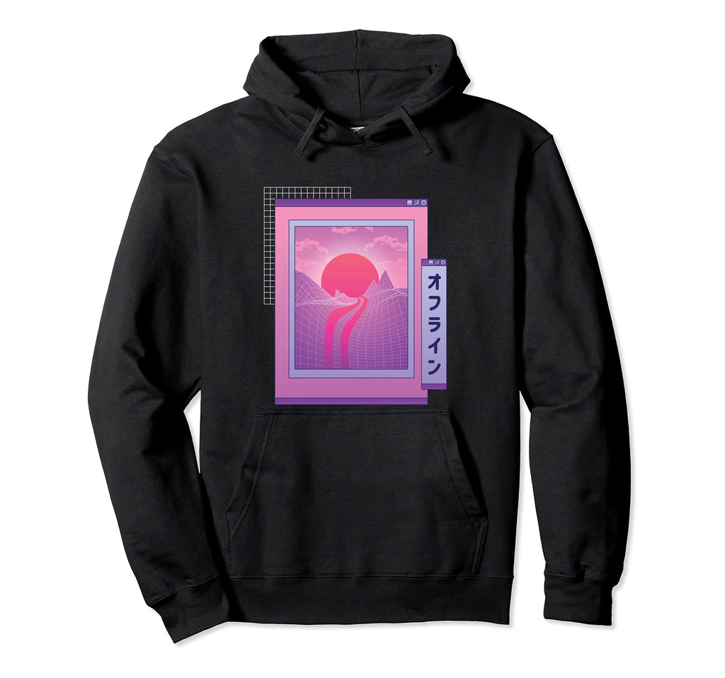 Synthwave Vaporwave Aesthetic 80S Home Hoodie - Streetwear Style Unisex - T-Shirt, Sweatshirt, Hoodie