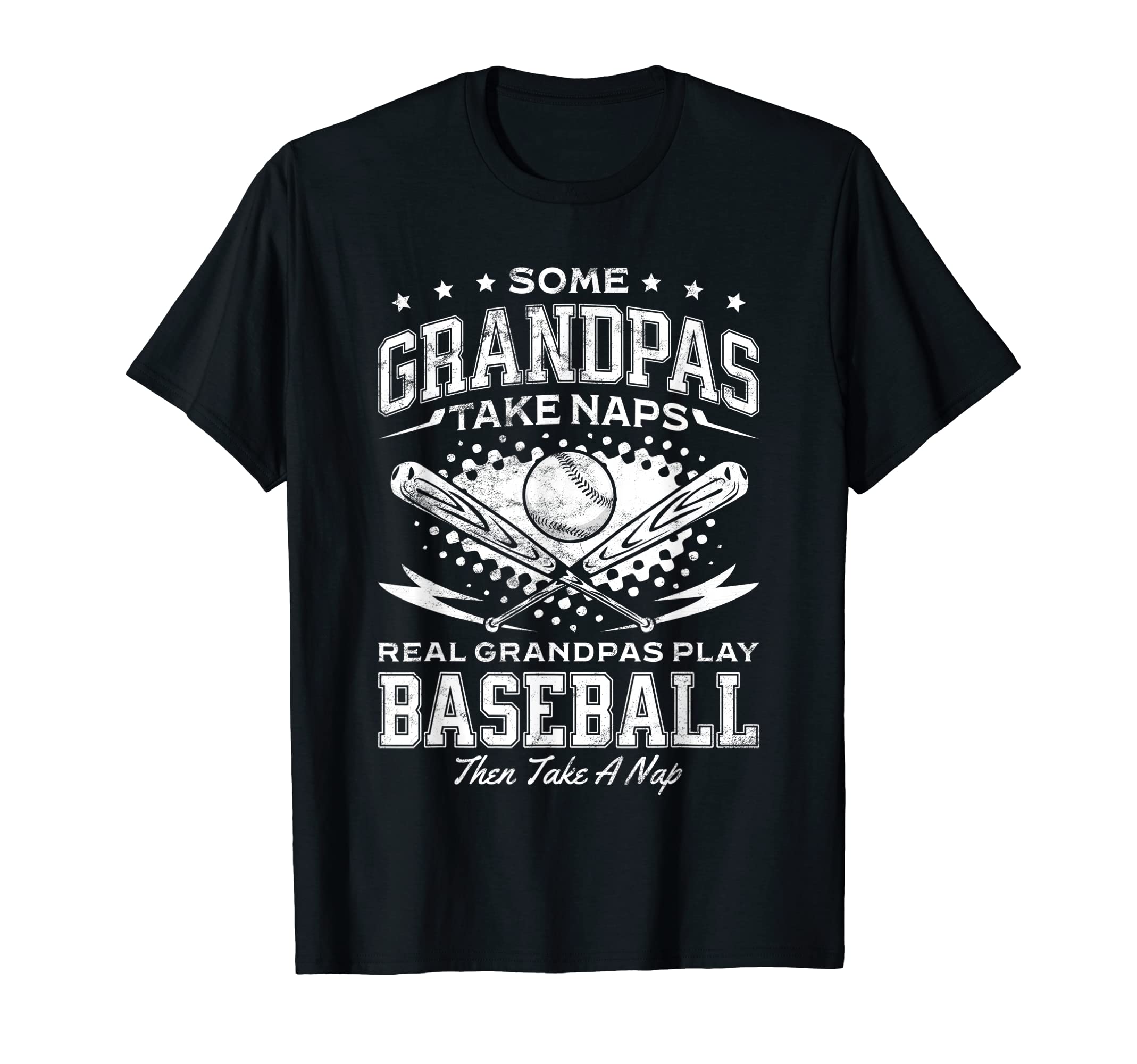 Funny Grandpa Baseball Player T-Shirt - Fun Novelty Design Men Women - T-Shirt, Sweatshirt, Hoodie