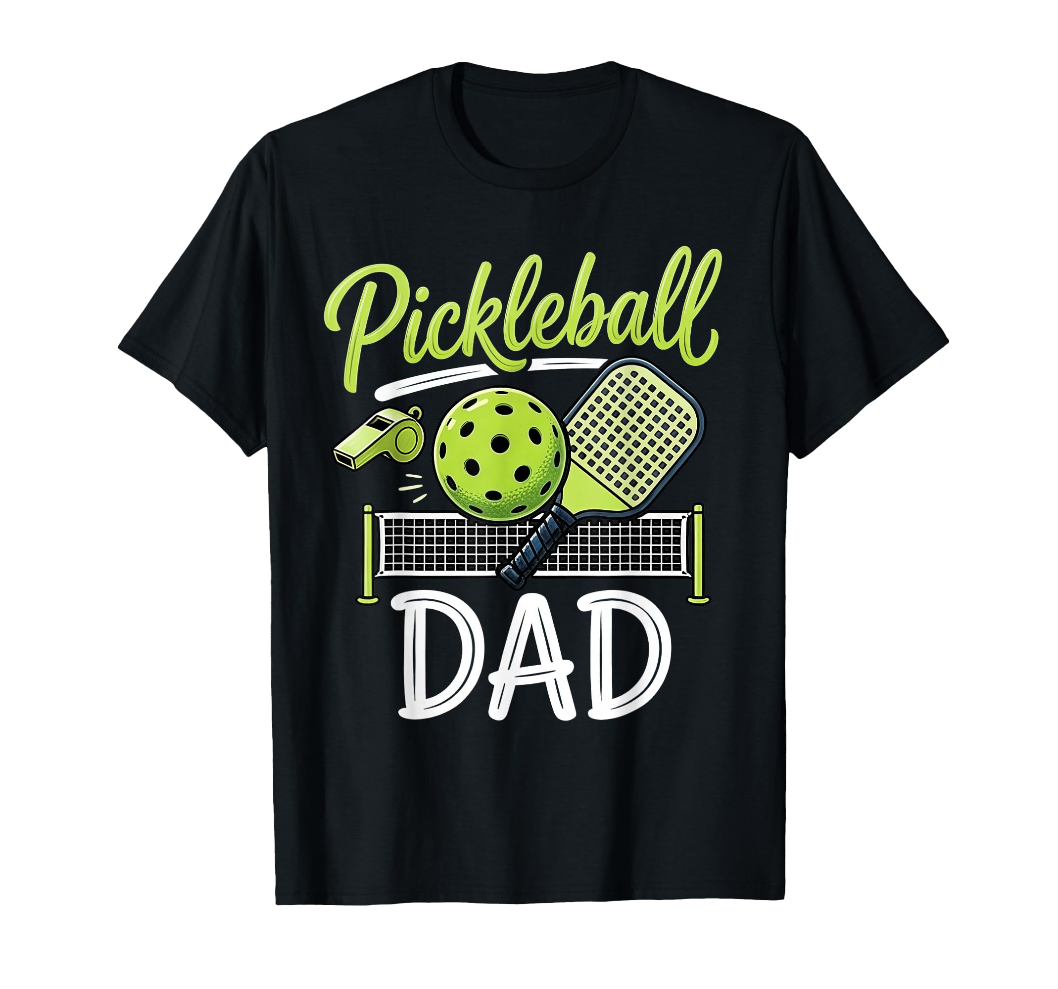 Pickleball Dad Matching Family Sport T-Shirt - Custom Art Print for Adults - T-Shirt, Sweatshirt, Hoodie