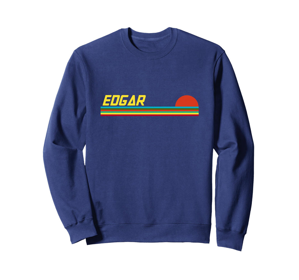 Edgar First Name Logo Sunset Sweatshirt - Novelty Apparel for Adults - T-Shirt, Sweatshirt, Hoodie