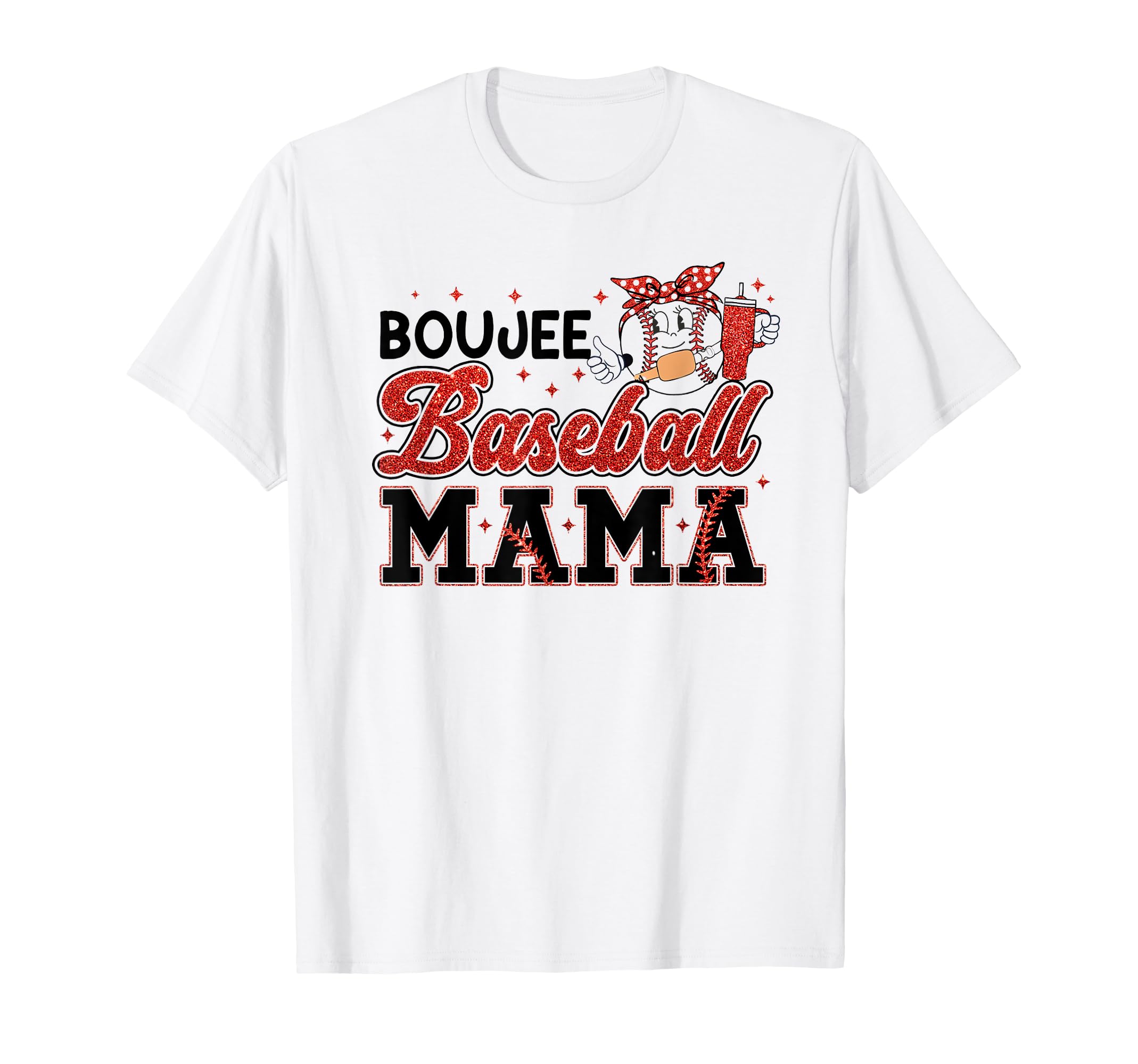 Boujee Baseball Mama T-Shirt - Fun Novelty Design Unisex - T-Shirt, Sweatshirt, Hoodie