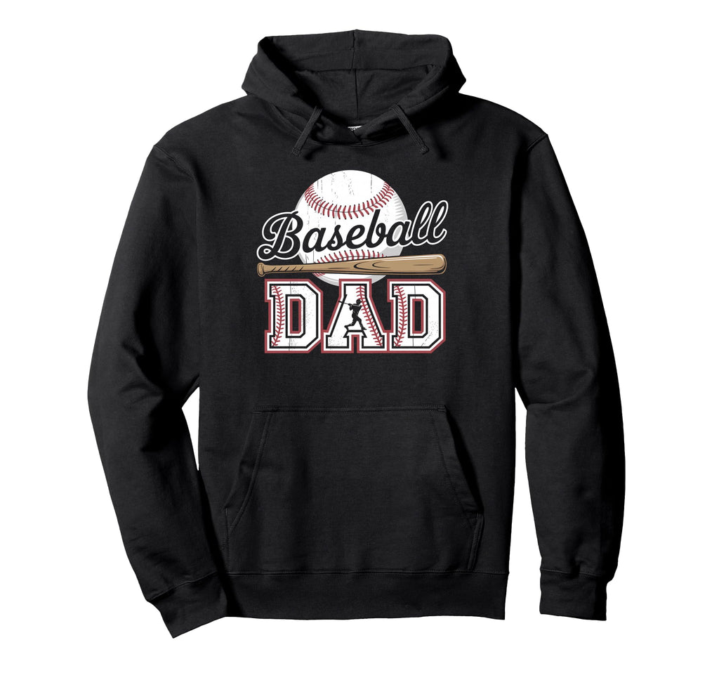 Baseball Dad Wife Daughter Happy Hoodie - Novelty Apparel for Adults - T-Shirt, Sweatshirt, Hoodie