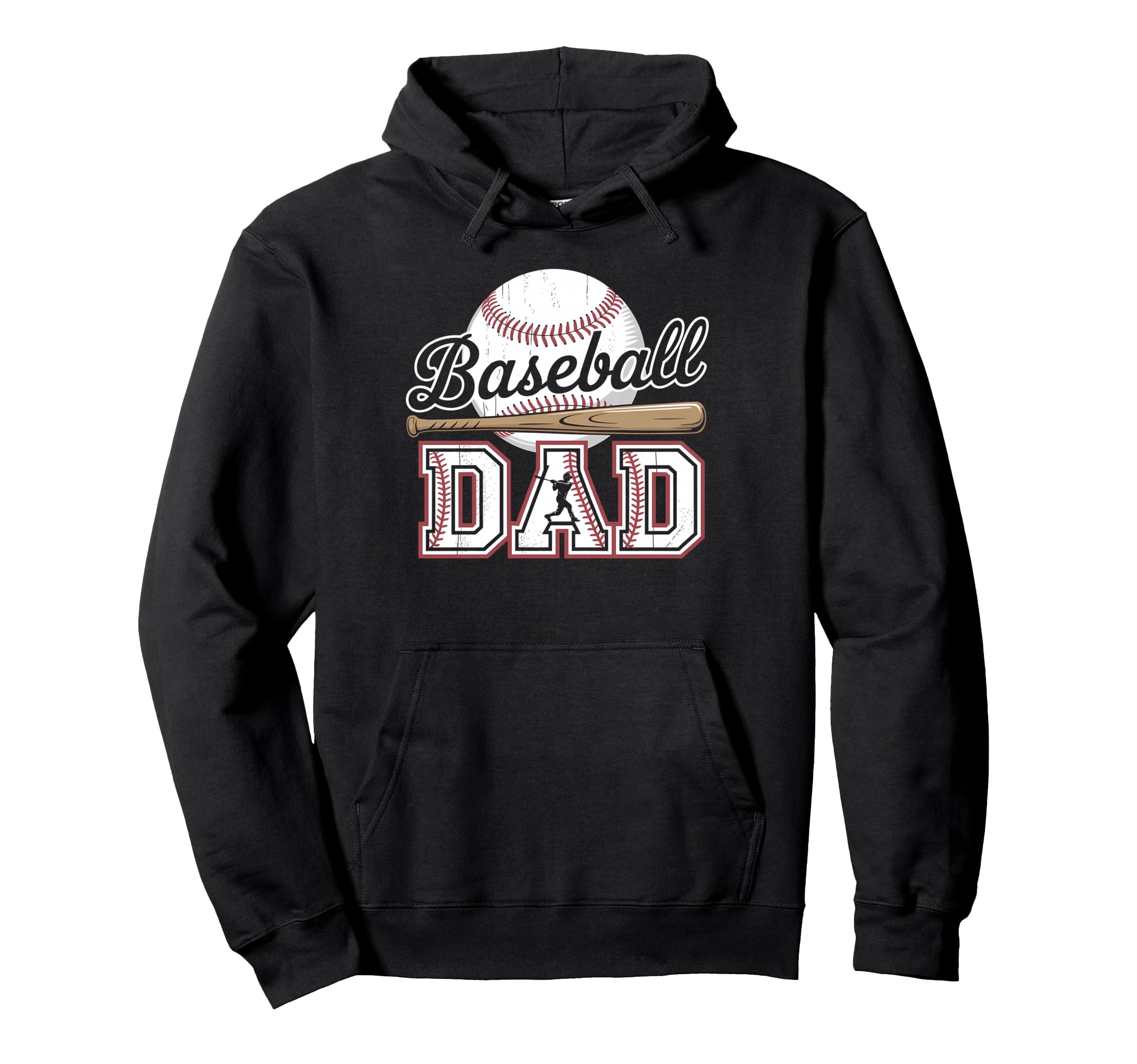 Baseball Dad Wife Daughter Happy Hoodie - Novelty Apparel for Adults - T-Shirt, Sweatshirt, Hoodie
